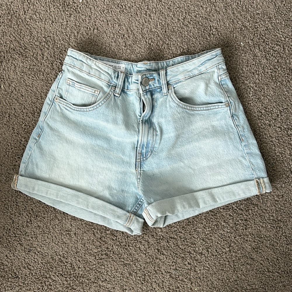Zara High Waisted Jean Shorts